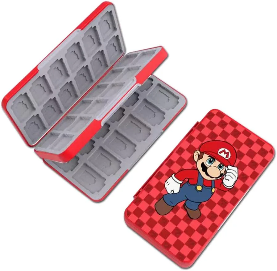 PERFECTSIGHT Switch Game Case Compatible with Nintendo Switch OLED & Switch Lite, 48 Switch 2 Game Holder，Cute Switch Game Card Case Cartridge with 48 Slots Game Card Storage, Mali
