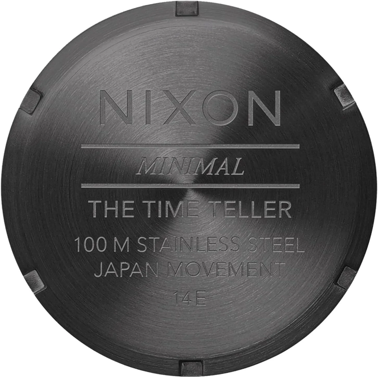 NIXON Time Teller A045 - 100m Water Resistant Men's Analog Fashion Watch (37mm Watch Face, 19.5mm-18mm Stainless Steel Band)