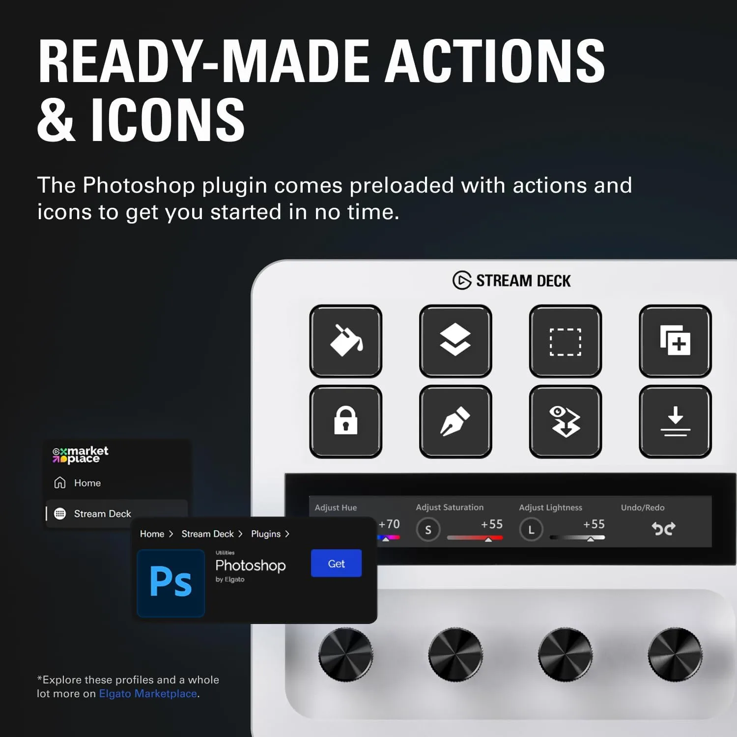 Elgato Stream Deck + White, Audio Mixer and Studio Controller