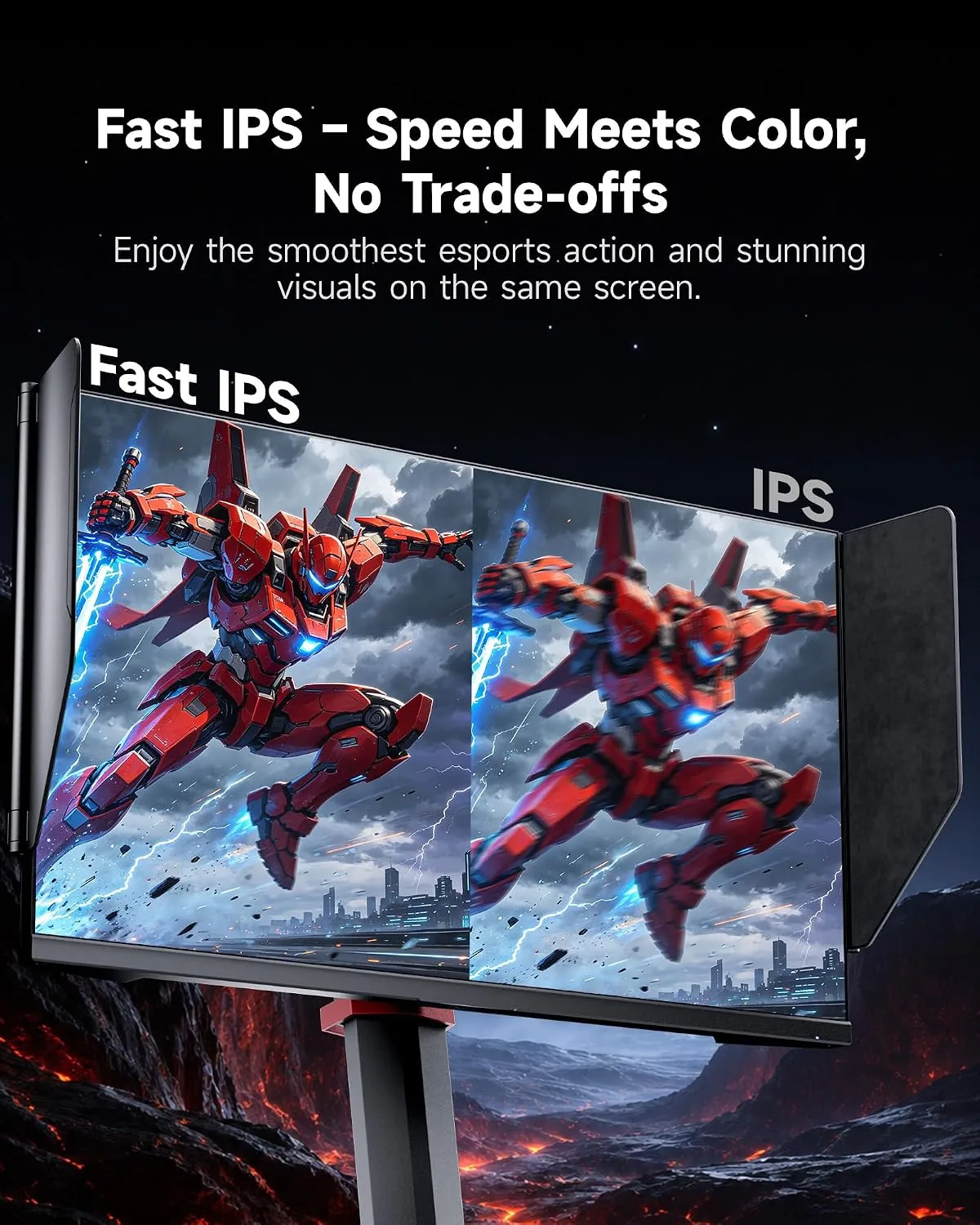 KTC 25M2 Pro 400Hz Gaming Monitor, 24.5 Inch 360Hz Gaming Monitor 1080P, Fast IPS, 1ms GTG, DAC, Adaptive Sync, Vertical Monitors w/Shielding Hood, HDMI DP, Tilt/Swivel/Pivot/Height Adjustment, VESA