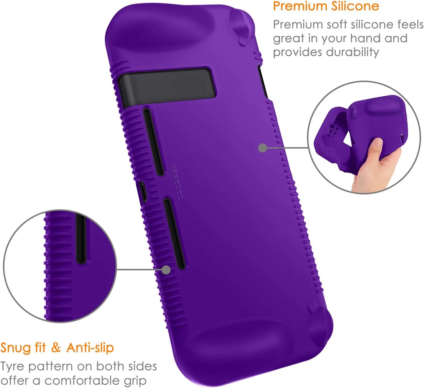 FINTIE Soft Silicone Protective Case Compatible with Nintendo Switch 2017
