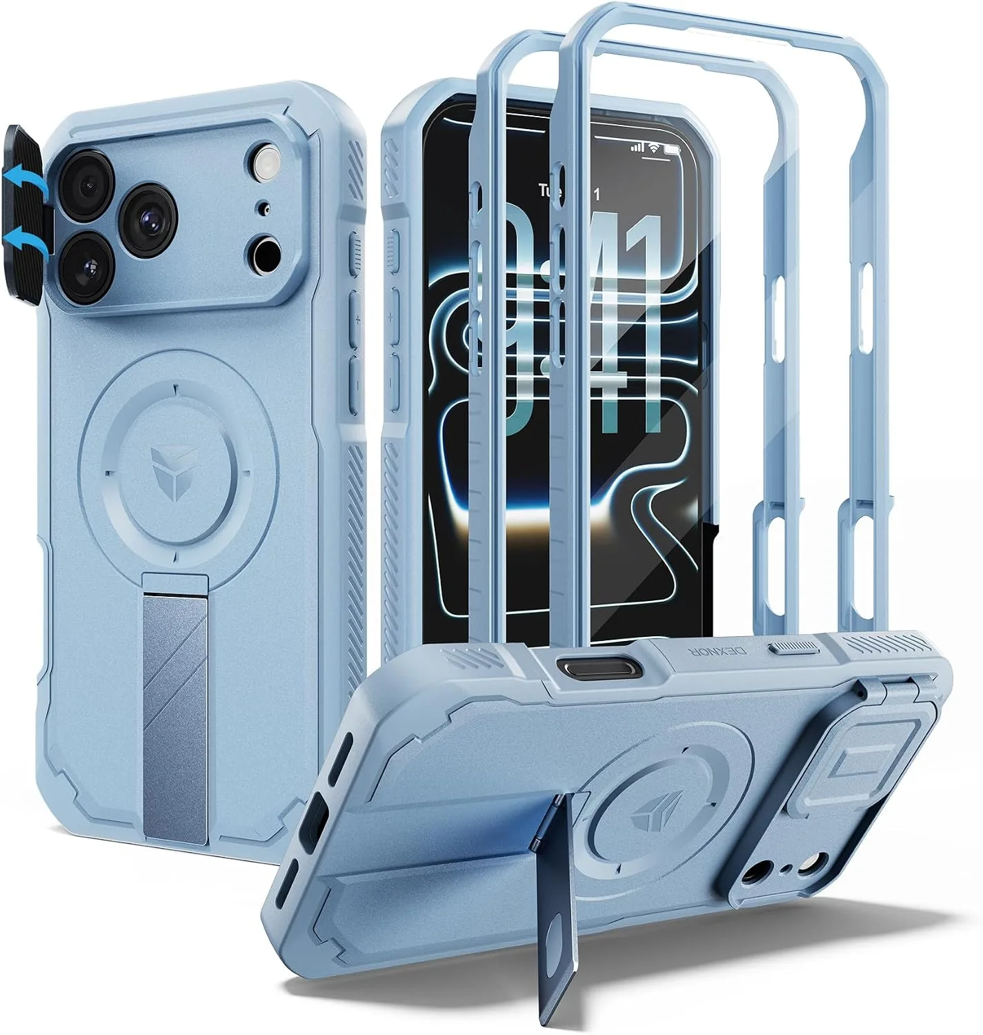 Dexnor for iPhone 18 Pro Max Case/iPhone 17 Pro Max Case, Light Blue
