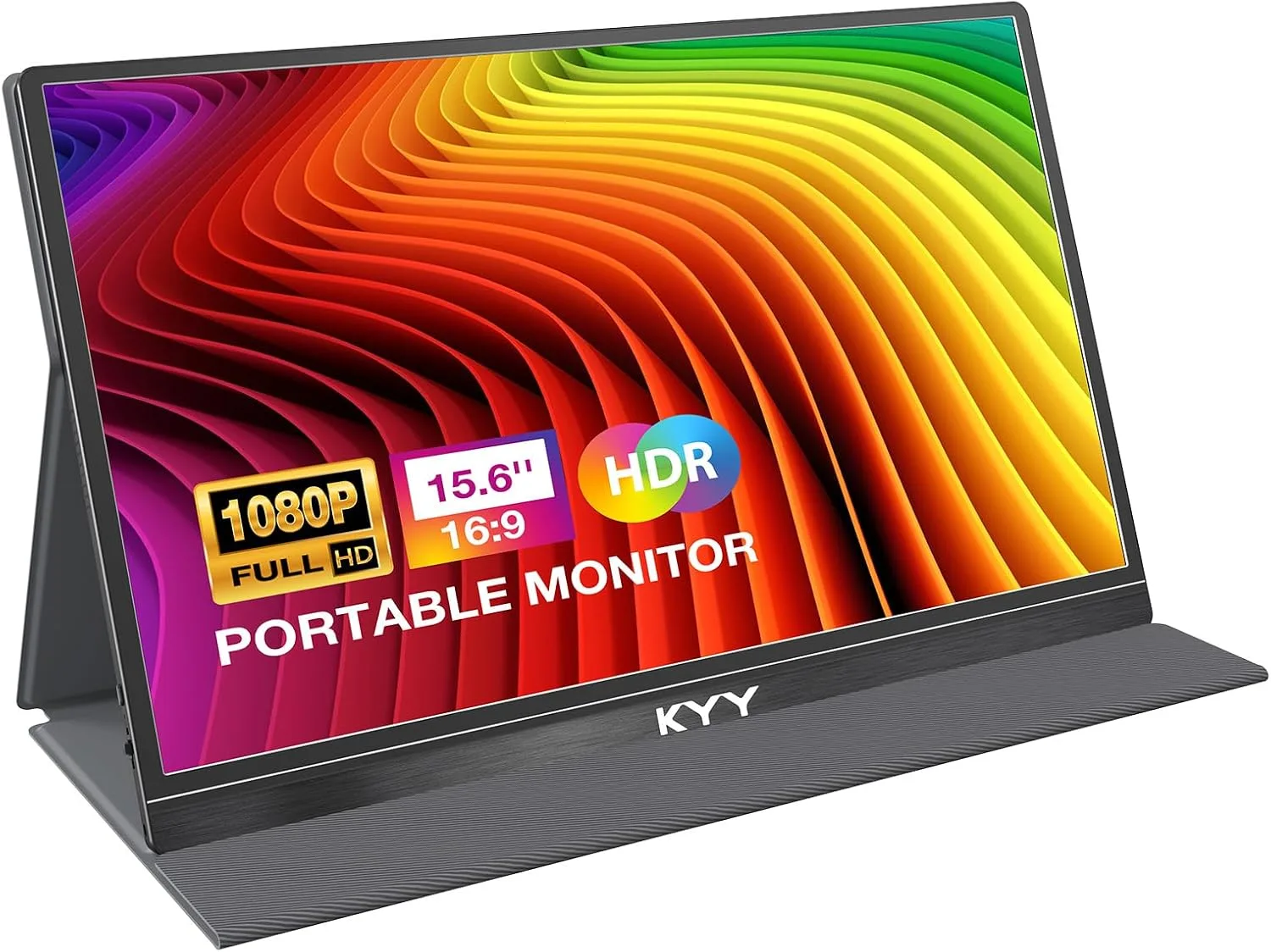 KYY Portable Monitor 15.6'' FHD 1080P USB C HDMI Gaming Monitor