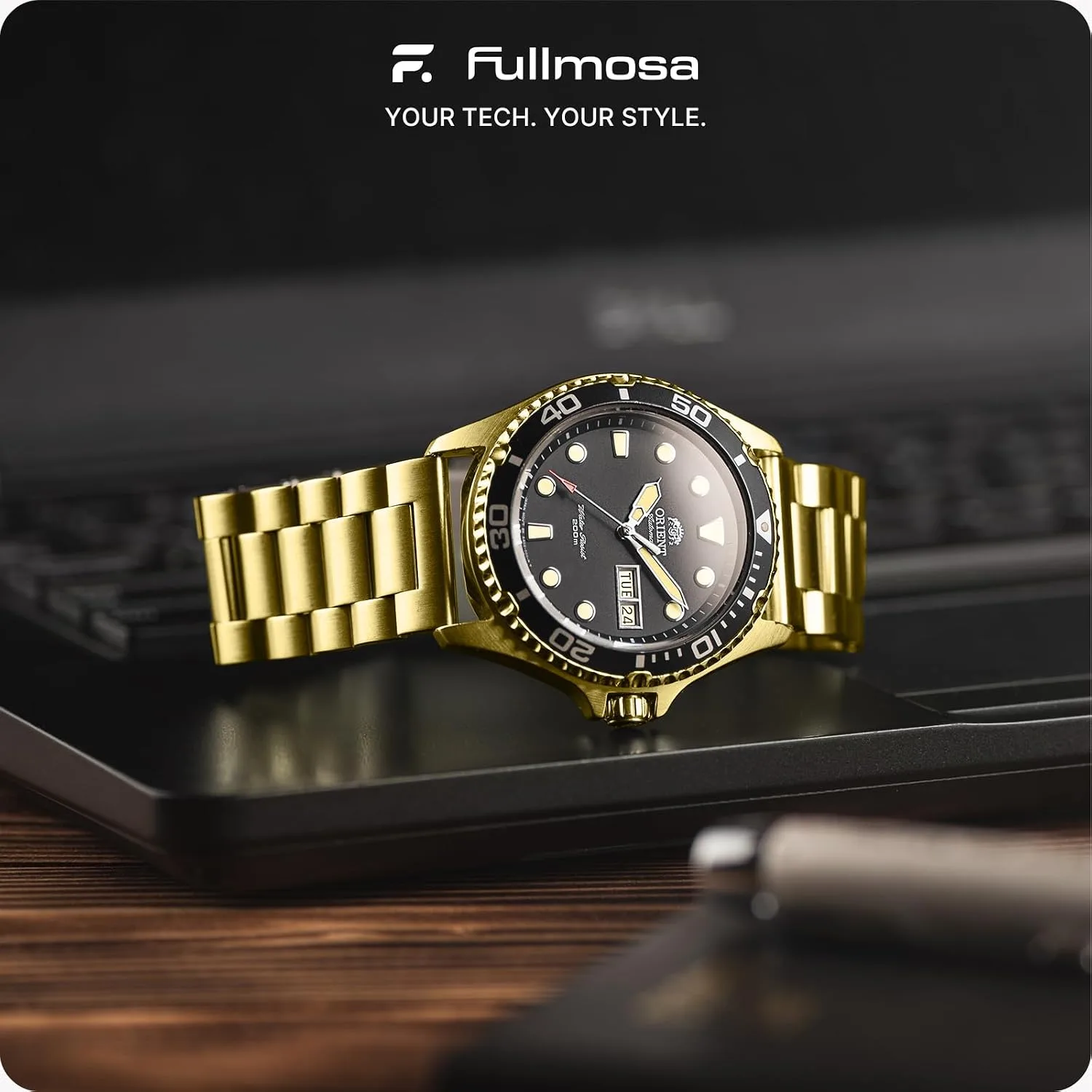 Fullmosa 20mm Quick Release Metal Watch Band for Garmin Samsung