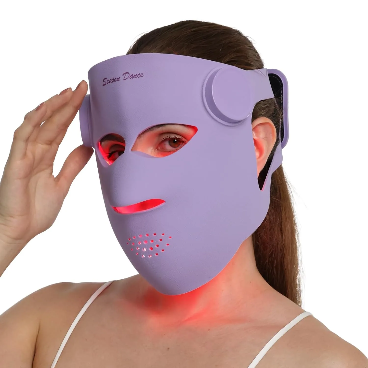 FDA Cleared 320 LEDs Red Light Therapy Mask for Face, Wireless