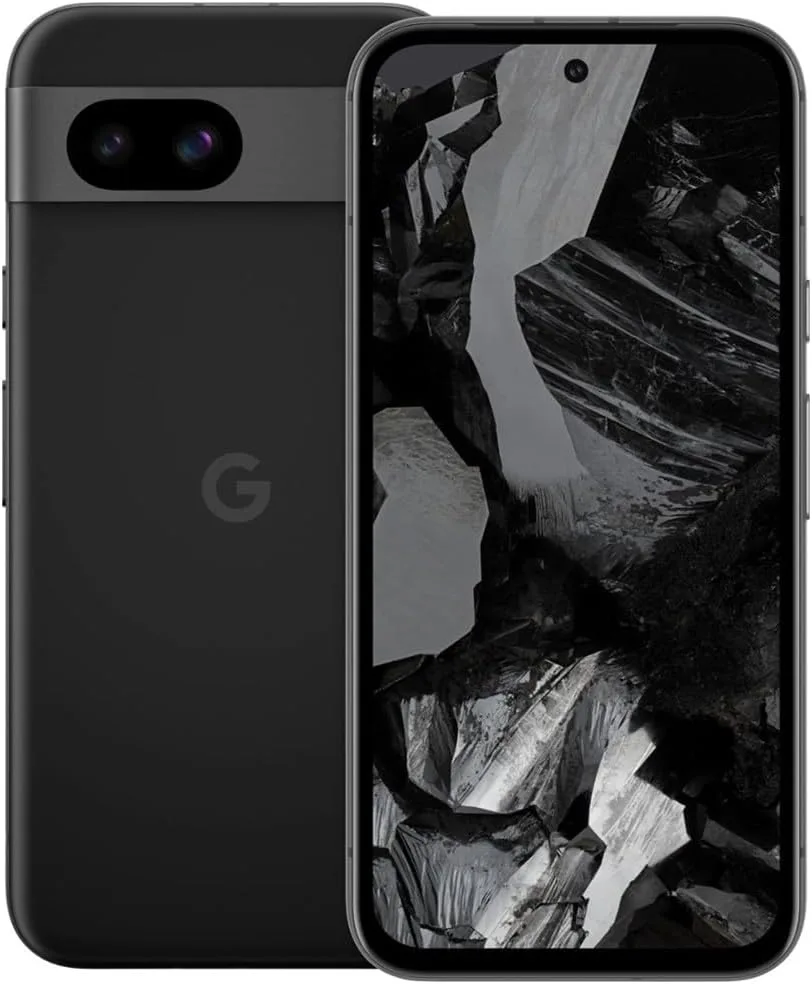 Google Pixel 8a 5G, 128GB + 8GB RAM, Obsidian - Unlocked (Renewed)