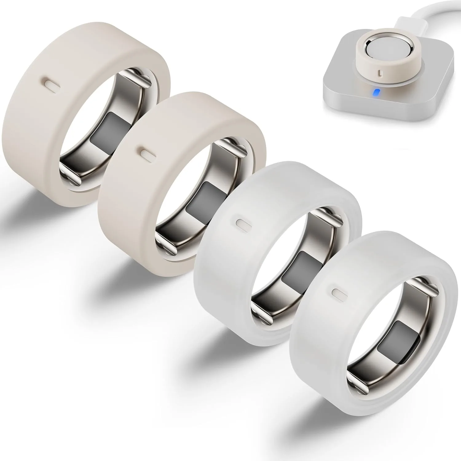 Protector para anillo compatible con Oura Ring 4/Gen 4 cerámico/Gen 3