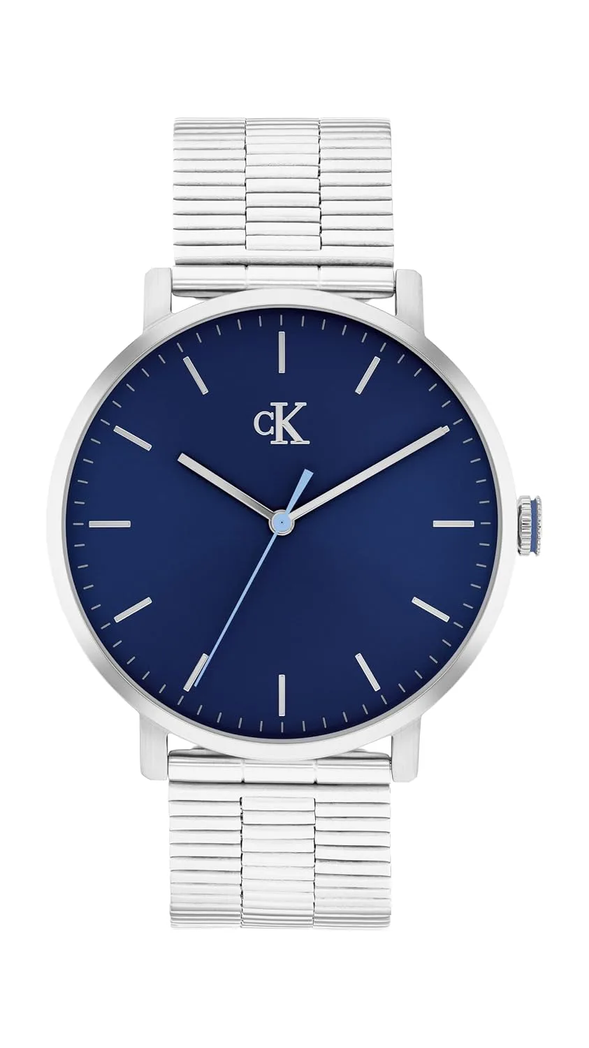 Calvin Klein Men’s CK Real Quartz Watch - Slim Case, Bracelet, Minimalist Dial, Water Resistant Up to 30m - Modern, Classic Timepiece - Gift for Him 42mm