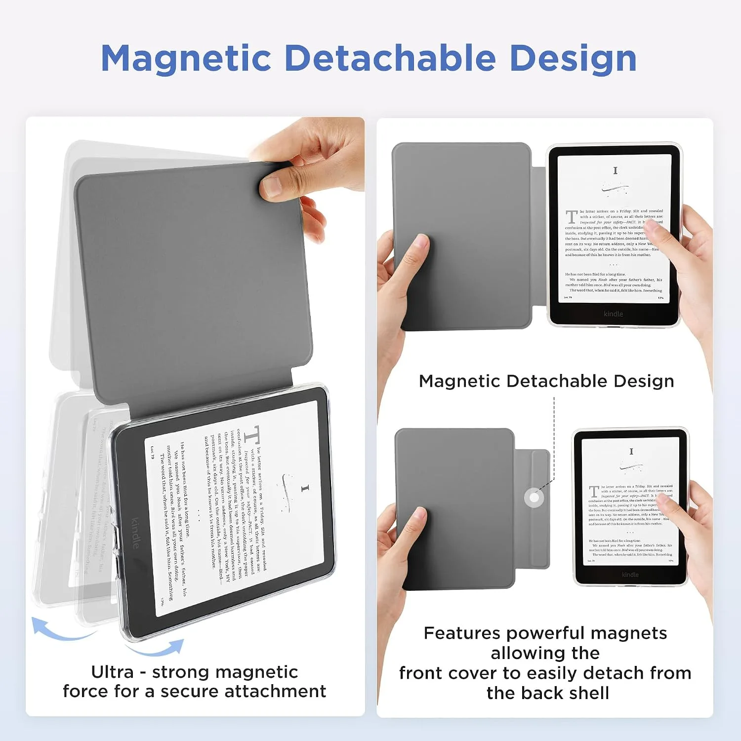 SESENSE Magnetic Case for 7'' Kindle Paperwhite 12th Gen 2024 & Colorsoft