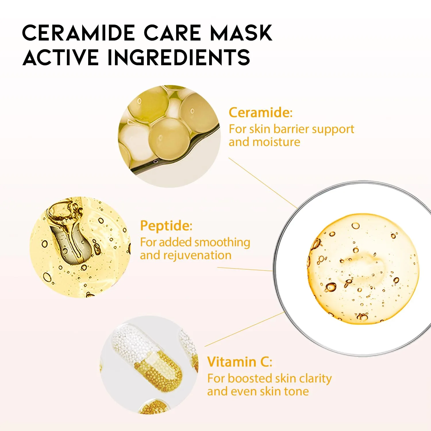 #OOTD 50Combo Vegan Sheet Mask with Collagen,Cica,Ceramide,VitaminC,Retinol