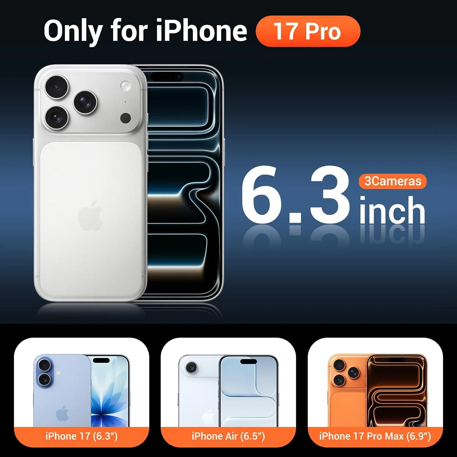 Temdan for iPhone 18 Pro Case/iPhone 17 Pro Case, Beige