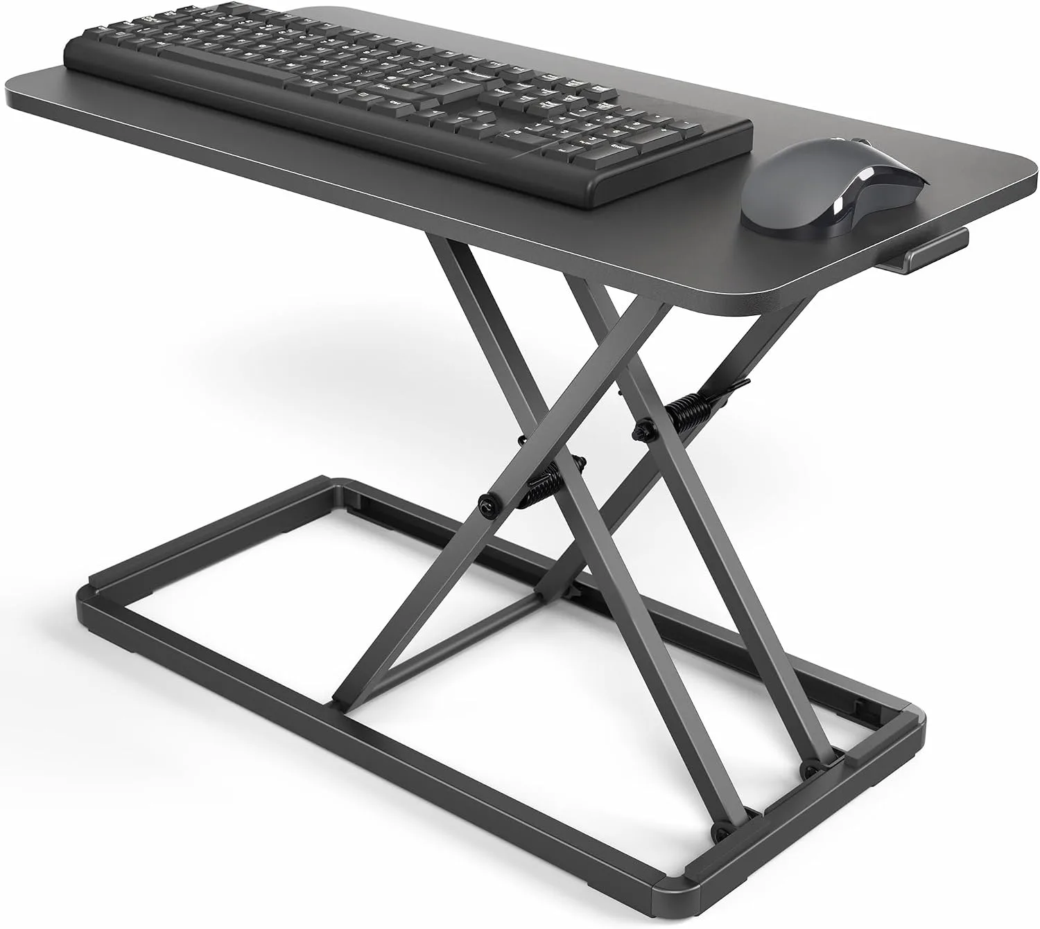 VIVO Black 24 in Single Top Keyboard and Mouse Riser, DESK-V024A