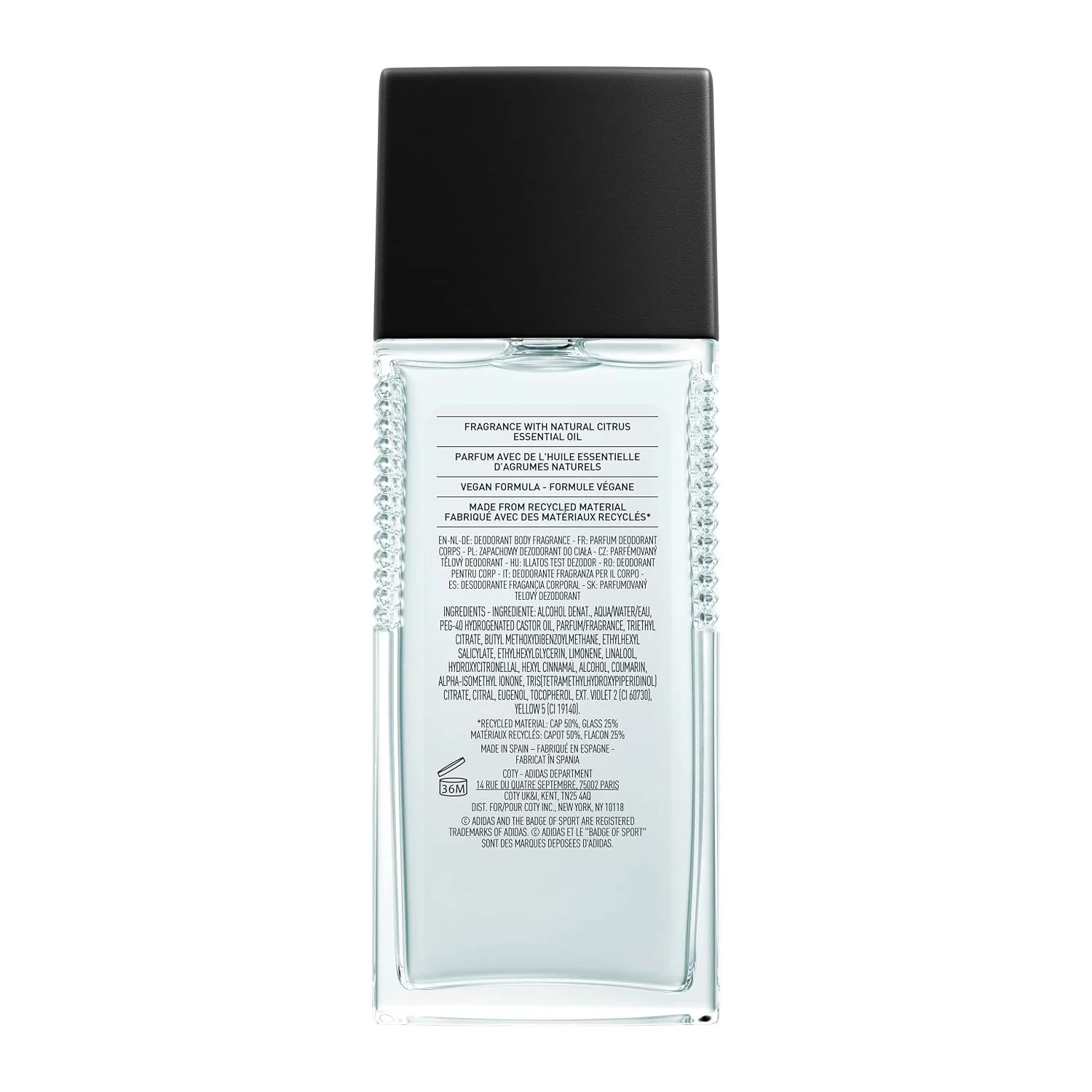 Adidas Dynamic Pulse Body Fragrance 2.5 fl oz (Pack of 1), Notes of Mint, Apple, and Wood, Men's fragrance, Long lasting, Sporty fragrance, Travel size