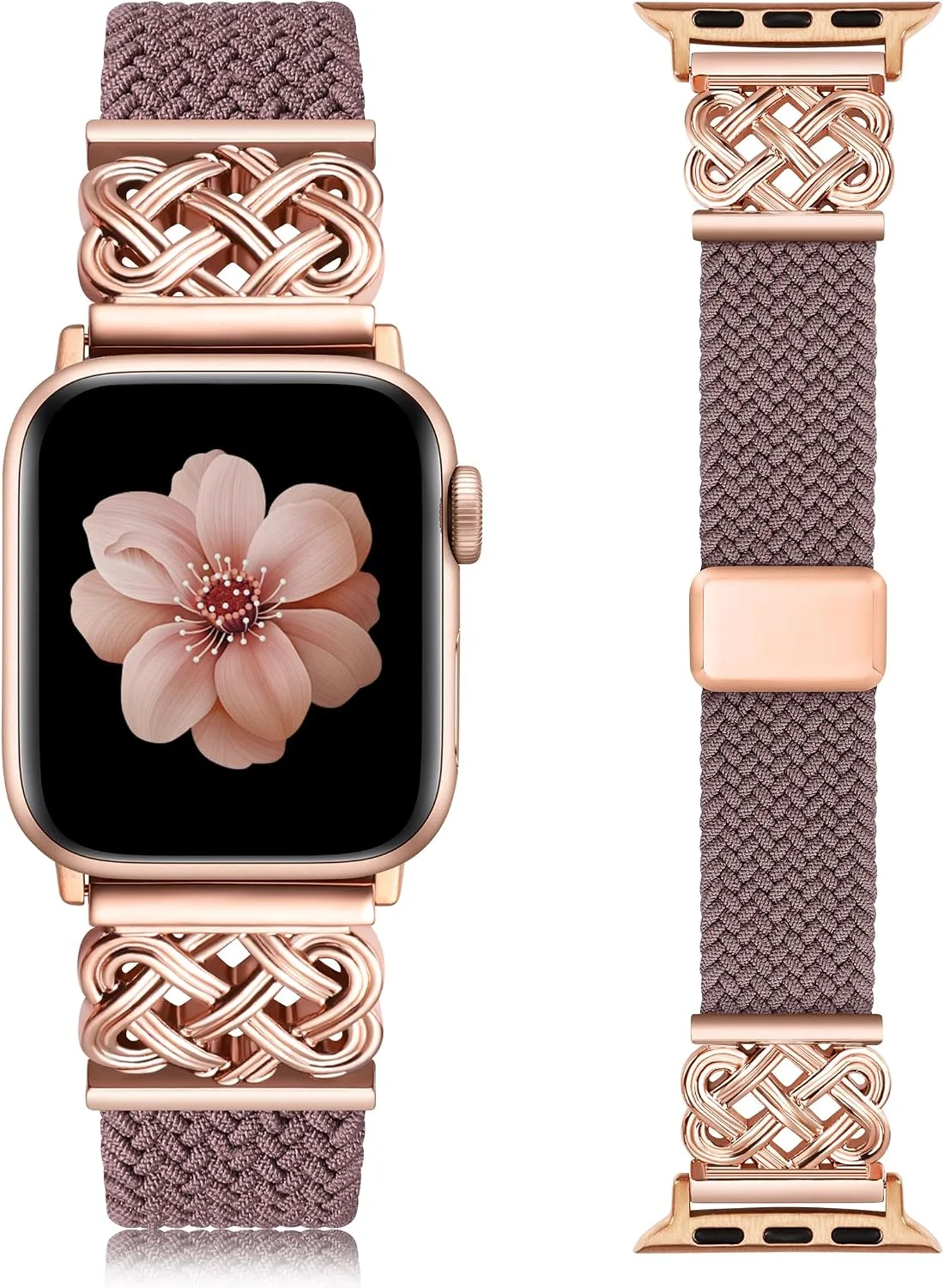 Correa trenzada elástica con cierre magnético para Apple Watch unisex