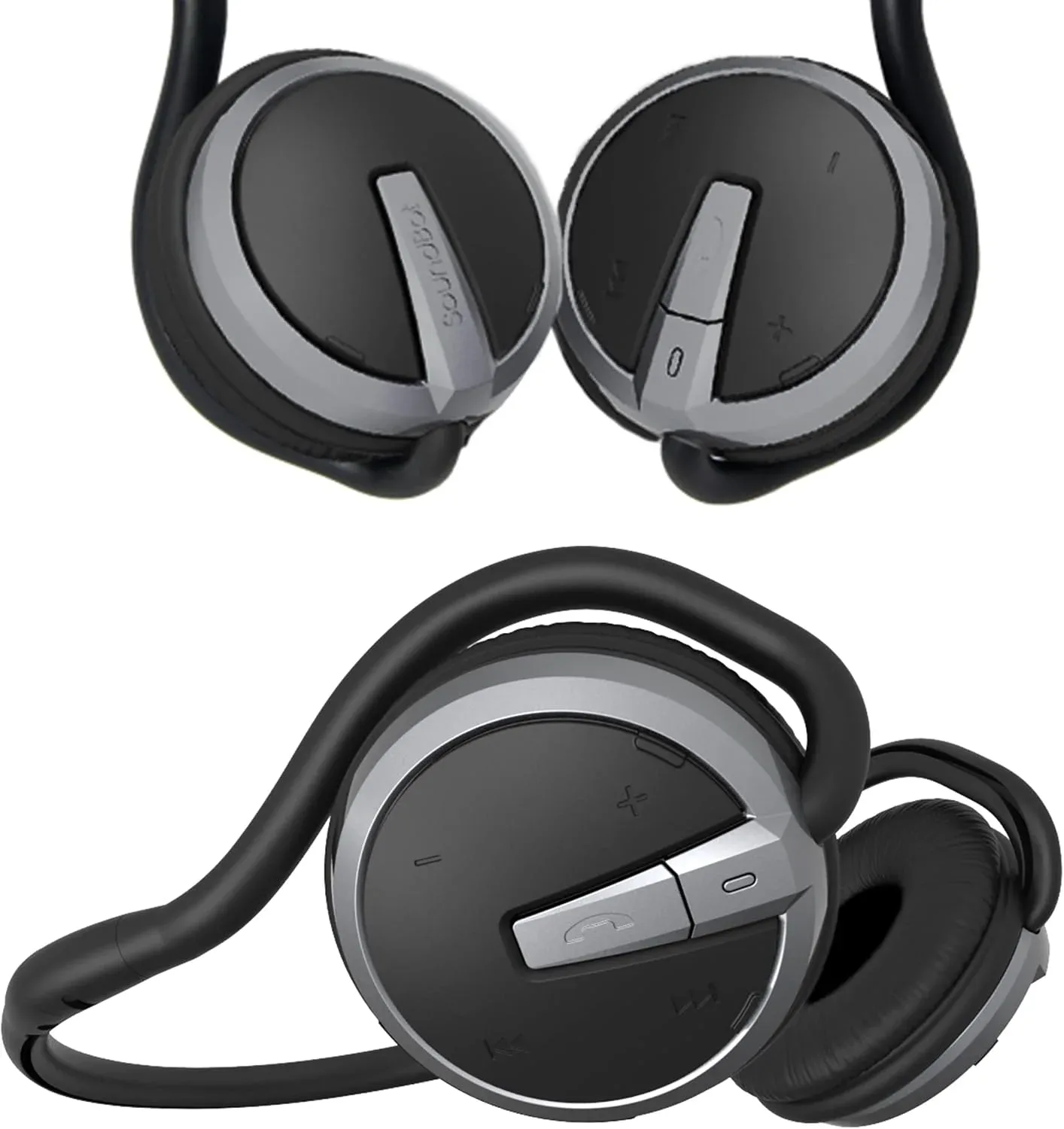 Soundbot Behind the Neck Headphones, Sweat Resistant Secure-Fit for Sports