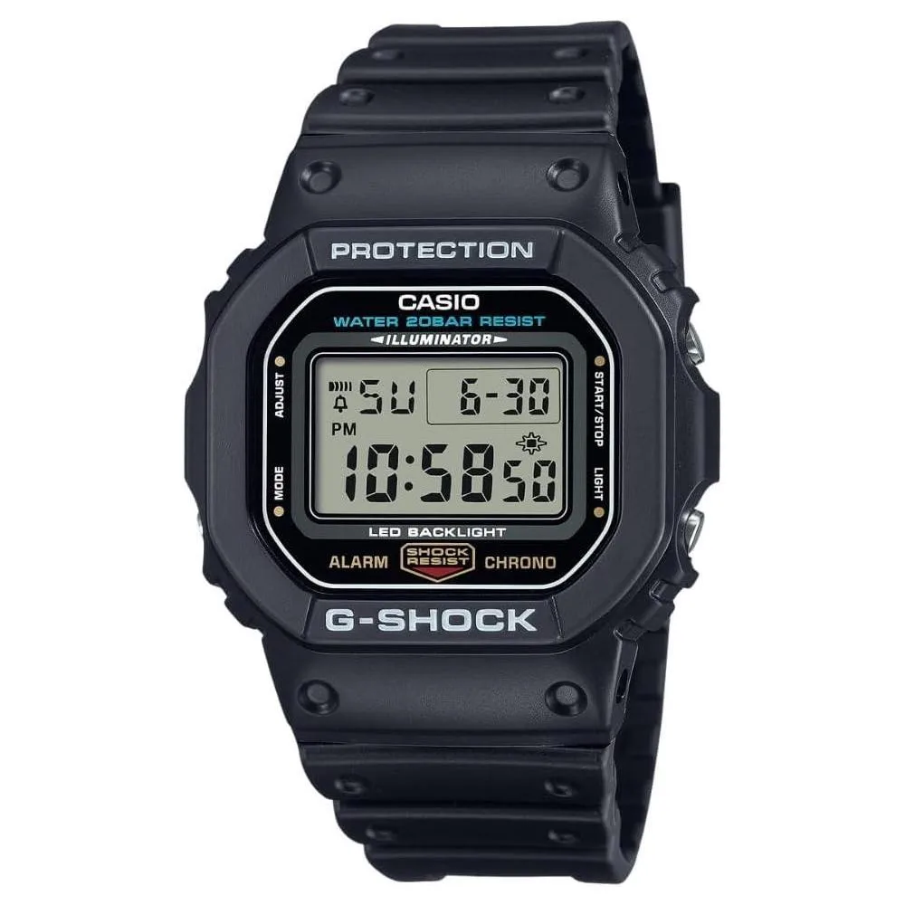 Casio G-Shock Shock Resistant DW5600UE-1V Men's Water Resistant Black Resin Sport Watch