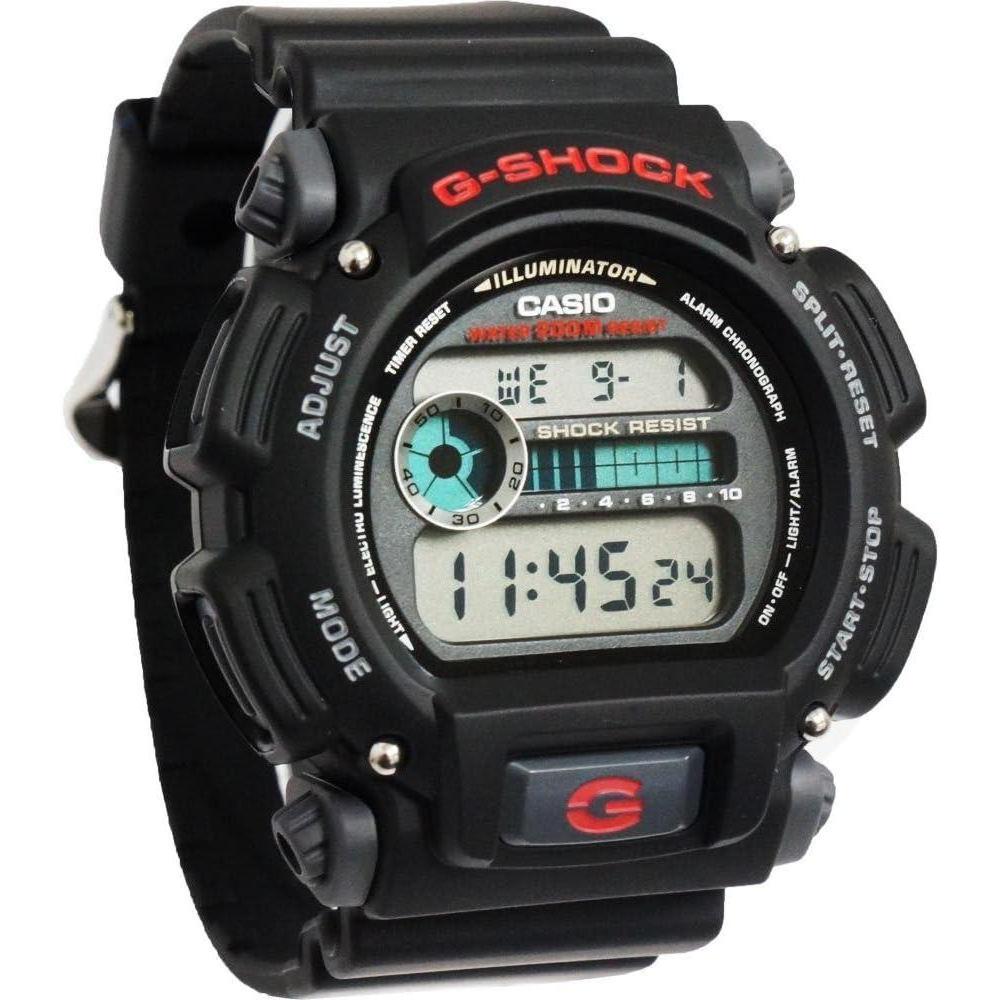 Casio DW9052 Series | Men’s Digital Watch | G-Shock | 1/100 SEC Stop Watch | Countdown Timer | LED Light | 200M WR | Shock Resistant | Multi Alarm | Auto Calendar | Dual Time | 2 Yr Batt