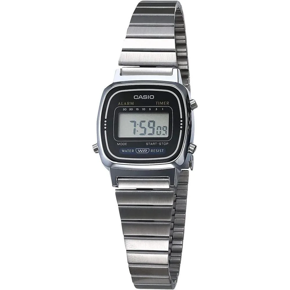 Casio LA670WA Series | Women's Digital Watch | Retro Design | WR | Daily Alarm | 1/10 SEC Stopwatch | Countdown Timer | Regular Time Keeping (HR, Min, SEC, PM, Date, Day) | 2 Year Battery
