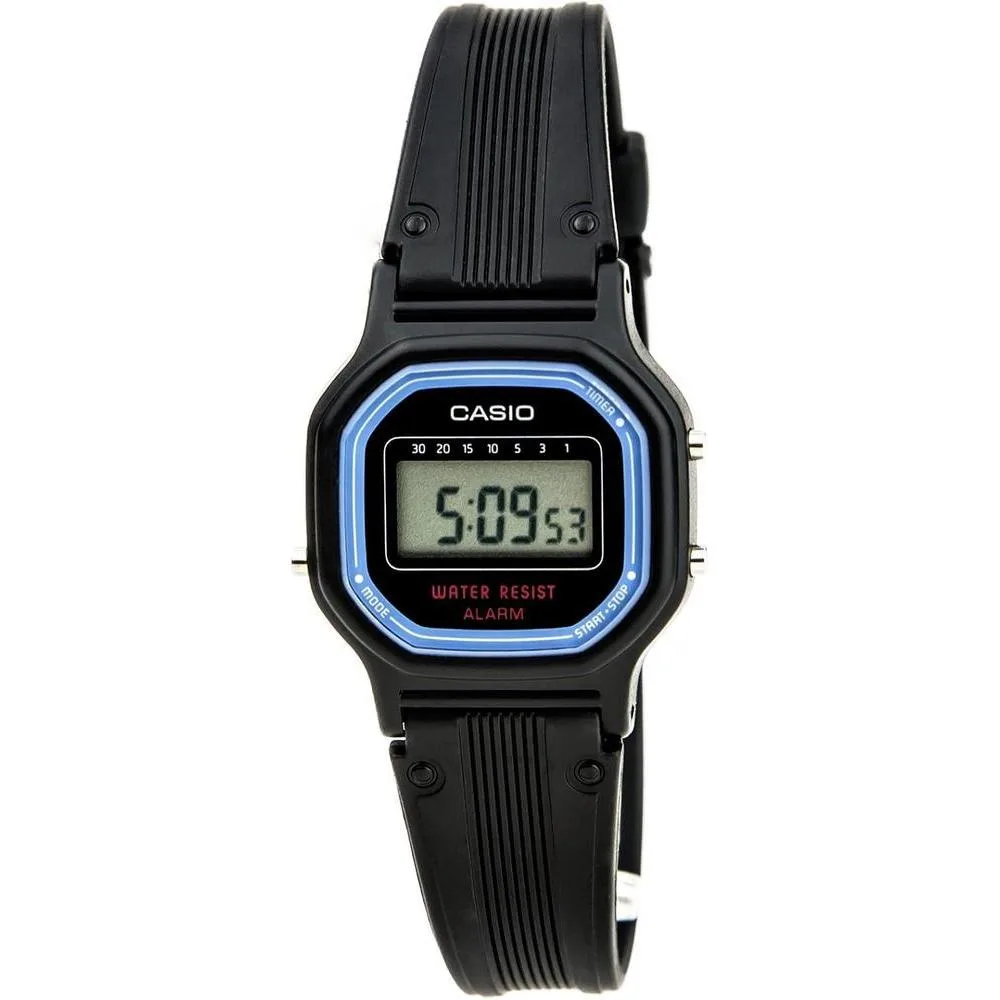 Casio Women's Vintage LA11WB-1 Sport Black Resin Band Watch