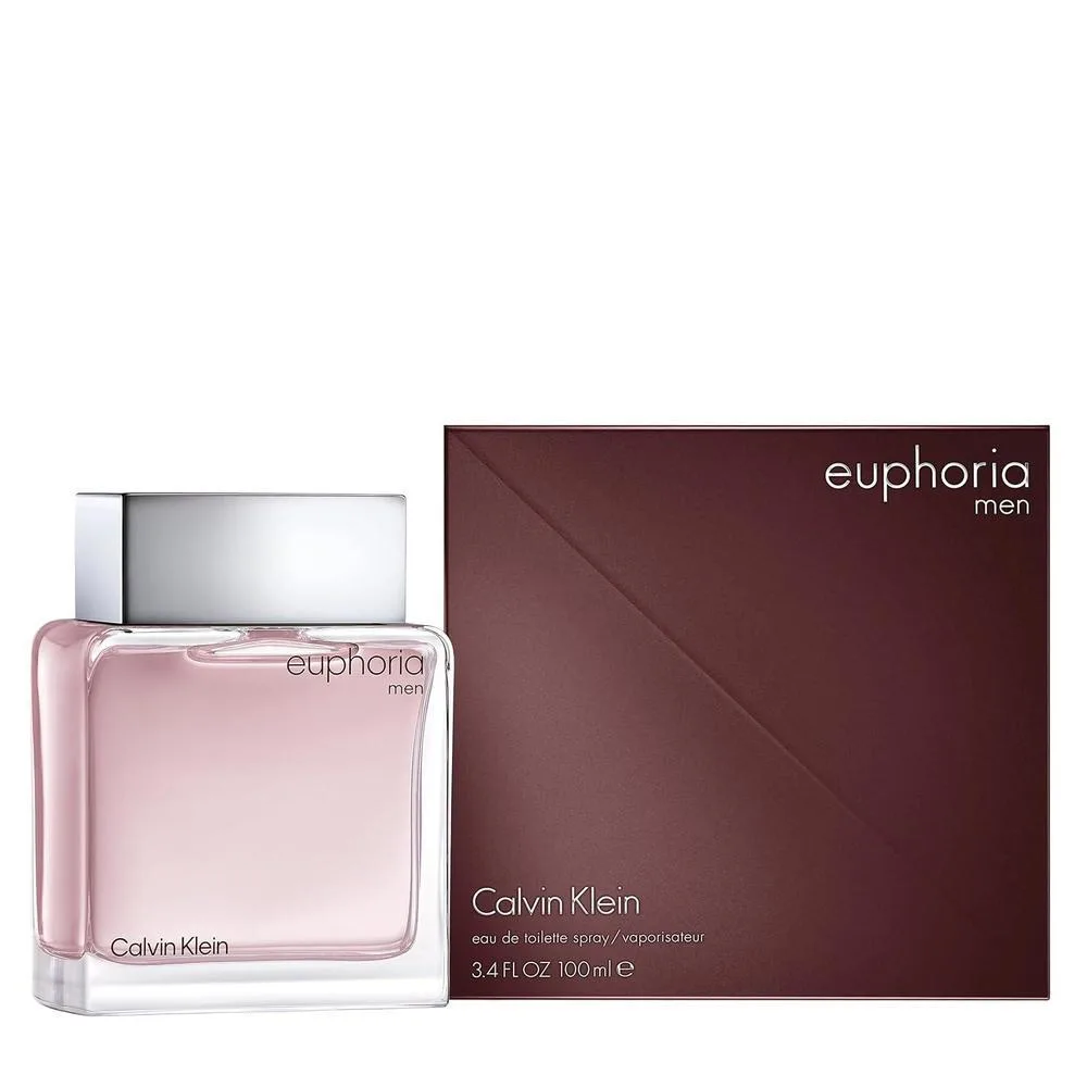 Calvin Klein Euphoria Eau de Toilette, colonia Chypre para hombre con jengibre, albahaca negra y ámbar, larga duración