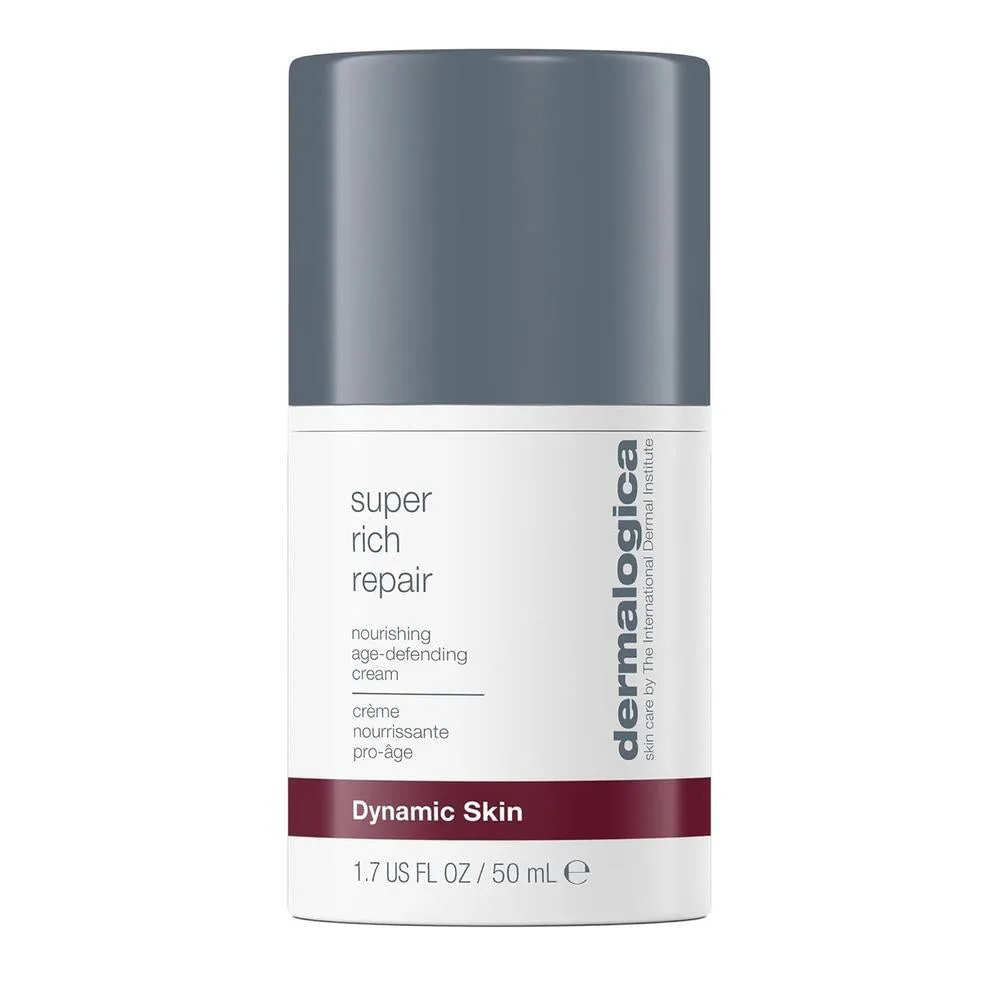 Dermalogica Crema facial hidratante superconcentrada antienvejecimiento de reparación súper rica, repone humedad natural