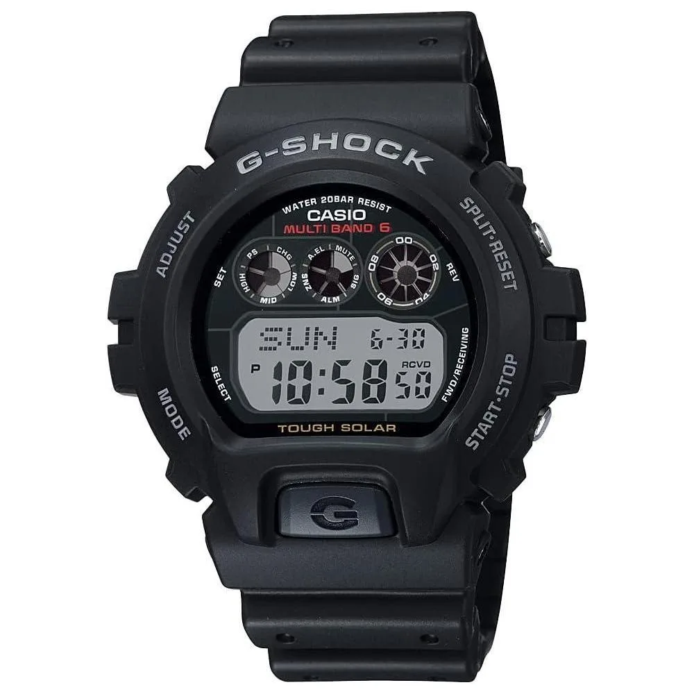 Casio G-Shock GW6900-1 Men's Tough Solar Black Resin Sport Watch