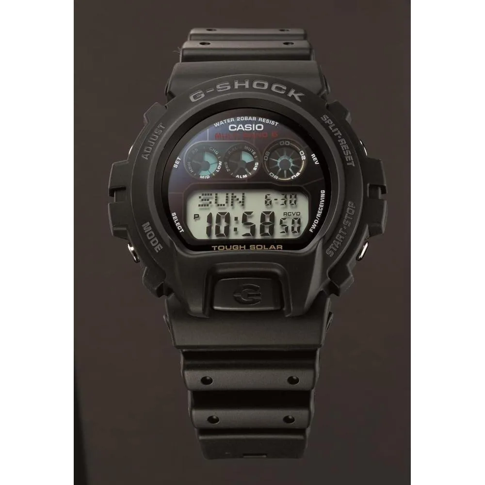 G-Shock GW6900-1 reloj solar deportivo negro y resistente para hombre, perfecto para un estilo de vida activo
