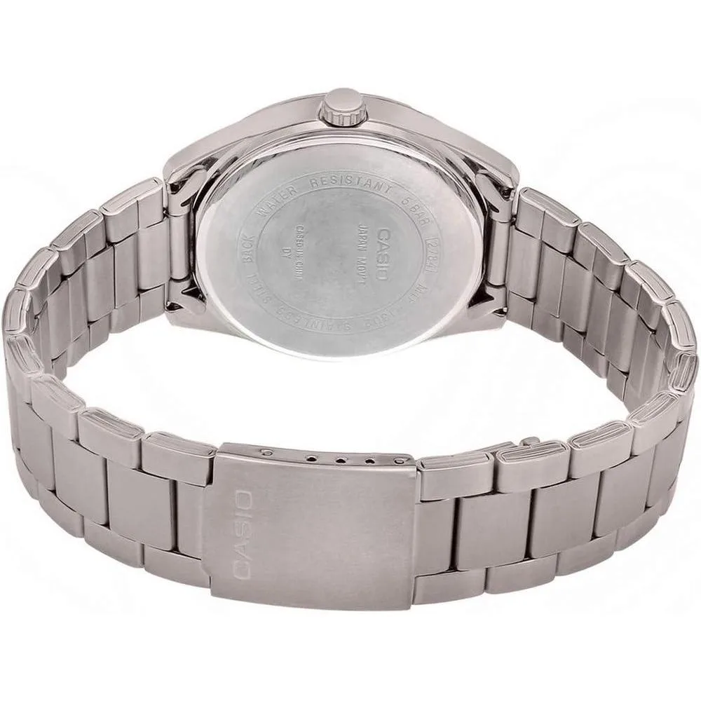 Reloj Casio para hombre MTP-1302D-7A2VDF, analógico con caja y correa de acero inoxidable, resistente al agua
