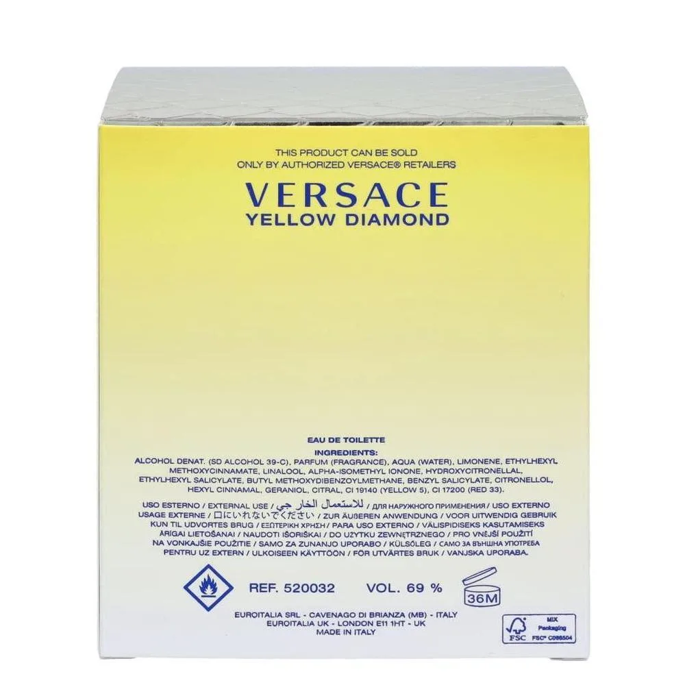 VERSACE Yellow Diamond Eau de Toilette for Women