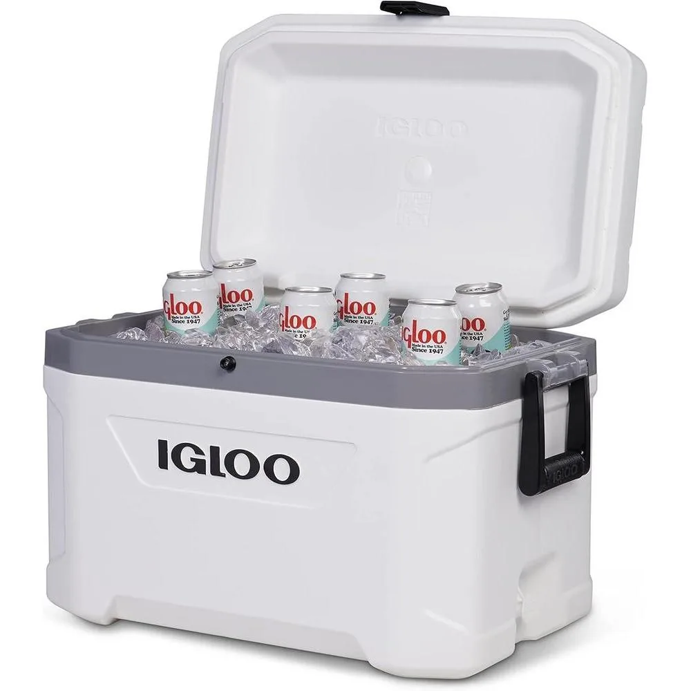 Hielera portátil y aislada para pesca, camping y navegación. Ideal para condiciones difíciles y exteriores