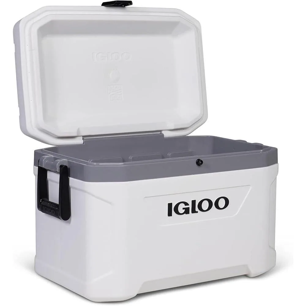 Hielera portátil y aislada para pesca, camping y navegación. Ideal para condiciones difíciles y exteriores