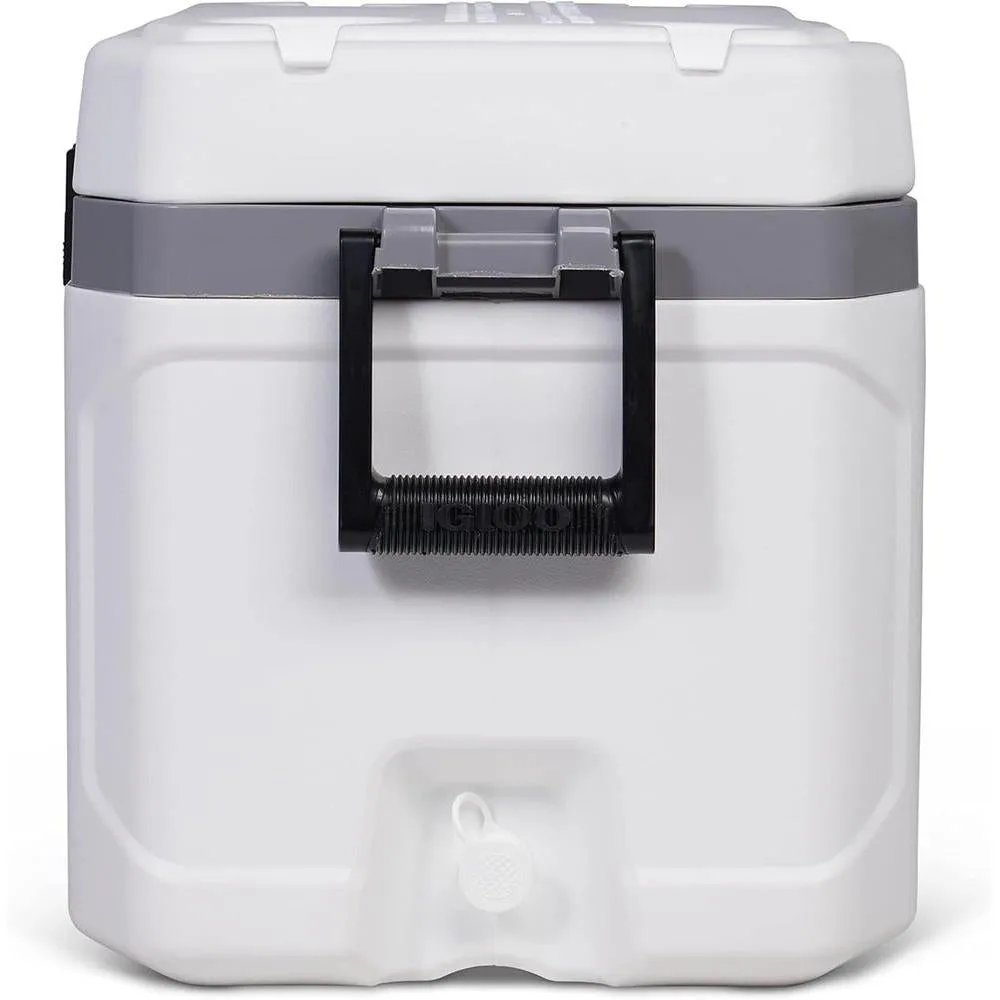 Hielera portátil y aislada para pesca, camping y navegación. Ideal para condiciones difíciles y exteriores