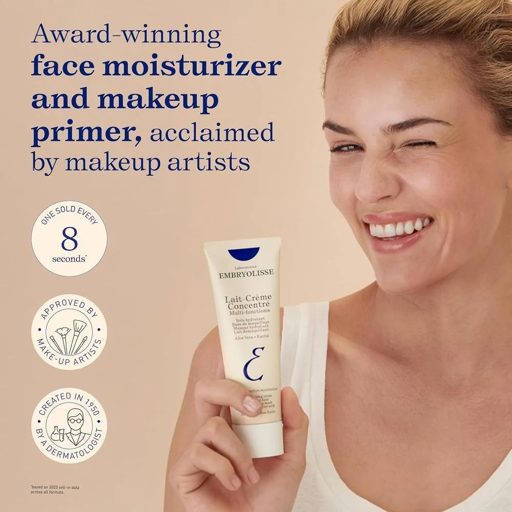 Embryolisse Lait-Crème Concentré: Hidratante diario y primer de maquillaje para todo tipo de piel con karité y aloe vera