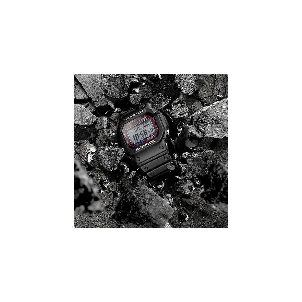 Casio G-Shock GWM5610-1 Reloj deportivo de resina para hombre, resistente y con energía solar, color negro