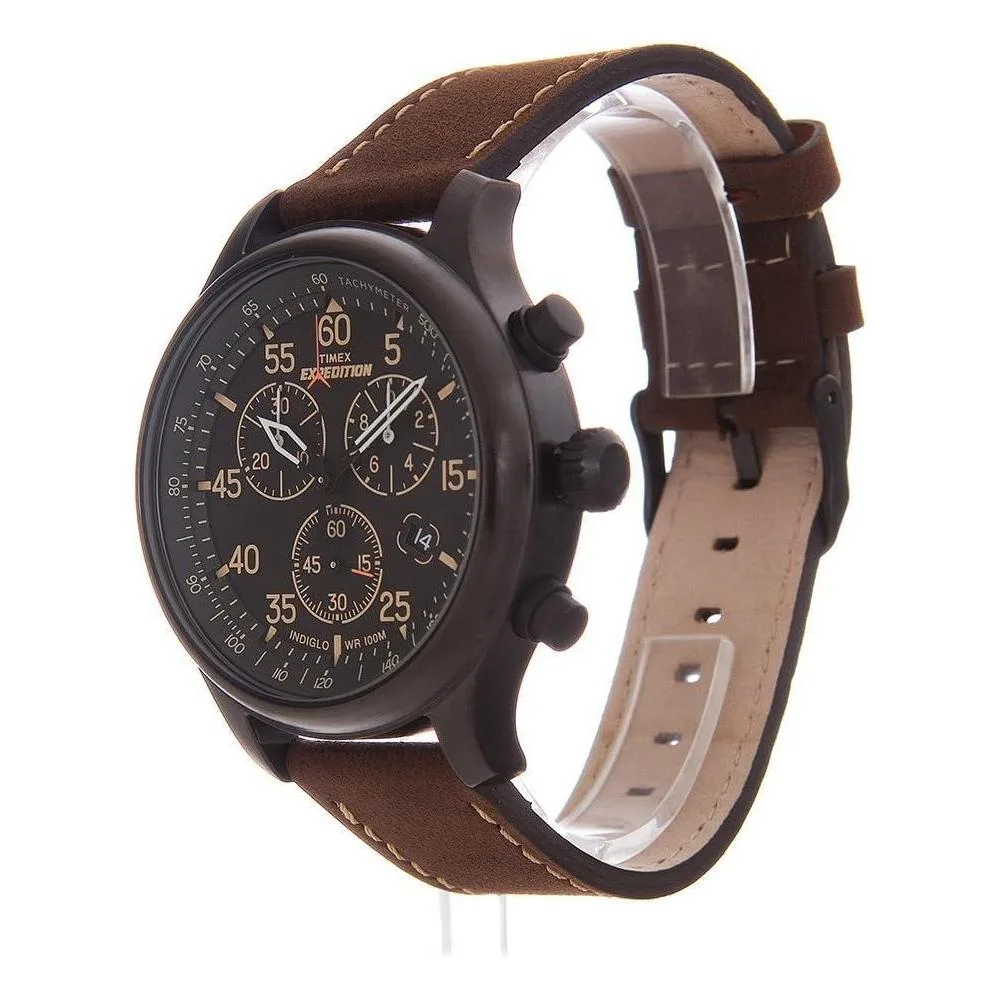 Timex Expedition Field Chronograph para Hombre con Correa Ajustable, Cronógrafo, Luz INDIGLO y Resistencia al Agua