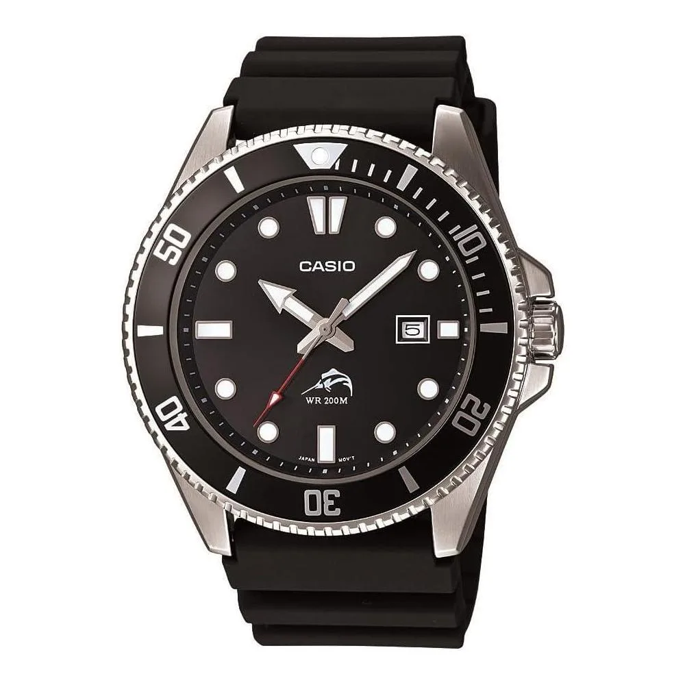 Casio MDV106 Series | Unisex Analog Watch | 200M WR | Stainless Steel Case | Resin Band | 2 Hand Analog (HR, Min, SEC) | Date Display | Screw Down Crown/Screw Down Caseback | 3 Year Battery