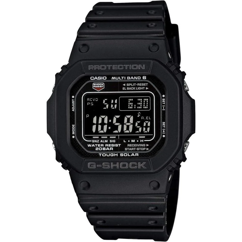 Casio Men's GW-M5610-1BJF G-Shock Solar Digital Multi Band 6 Black Watch