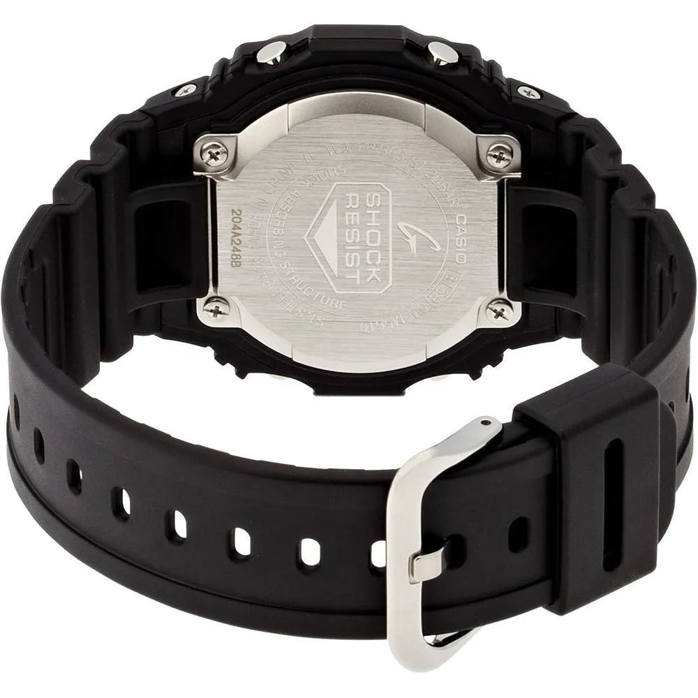 Reloj digital para hombres Casio G-Shock solar con cronometraje atómico multibanda y alta resistencia, modelo GW-M5610-1BJF
