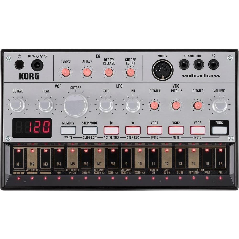 Korg Volca Kick Analogue Generator MS-20 Resonator w/ 16-step Sequencer