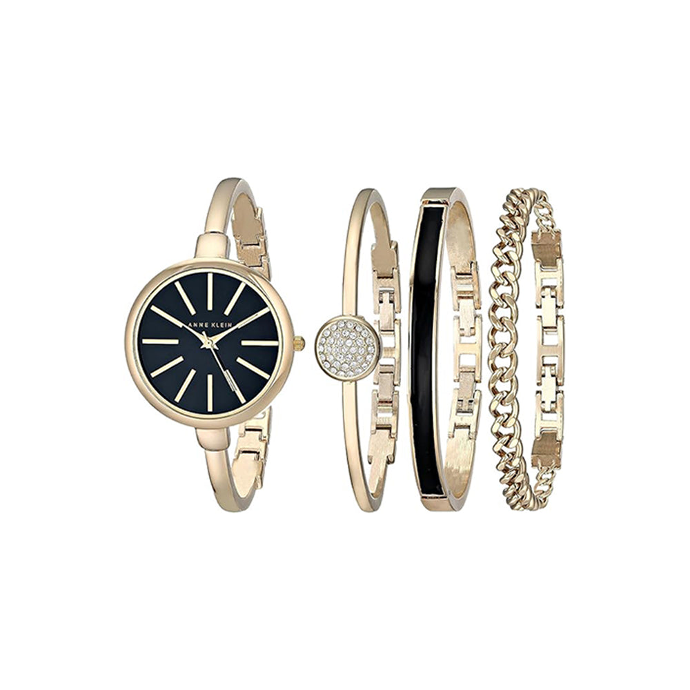 Anne Klein Women's AK/1470 Bangle Watch and Bracelet Set