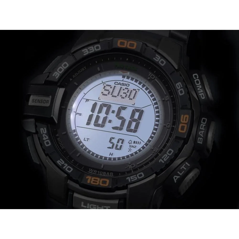 Casio Pro Trek PRG-270 reloj digital deportivo solar multifunción con sensor triple para hombre