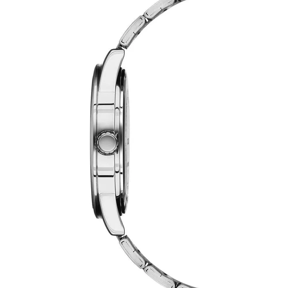 Reloj Casio para Hombre Estándar de Acero Inoxidable, Esfera Negra de Fácil Lectura MTP-V001D-1B