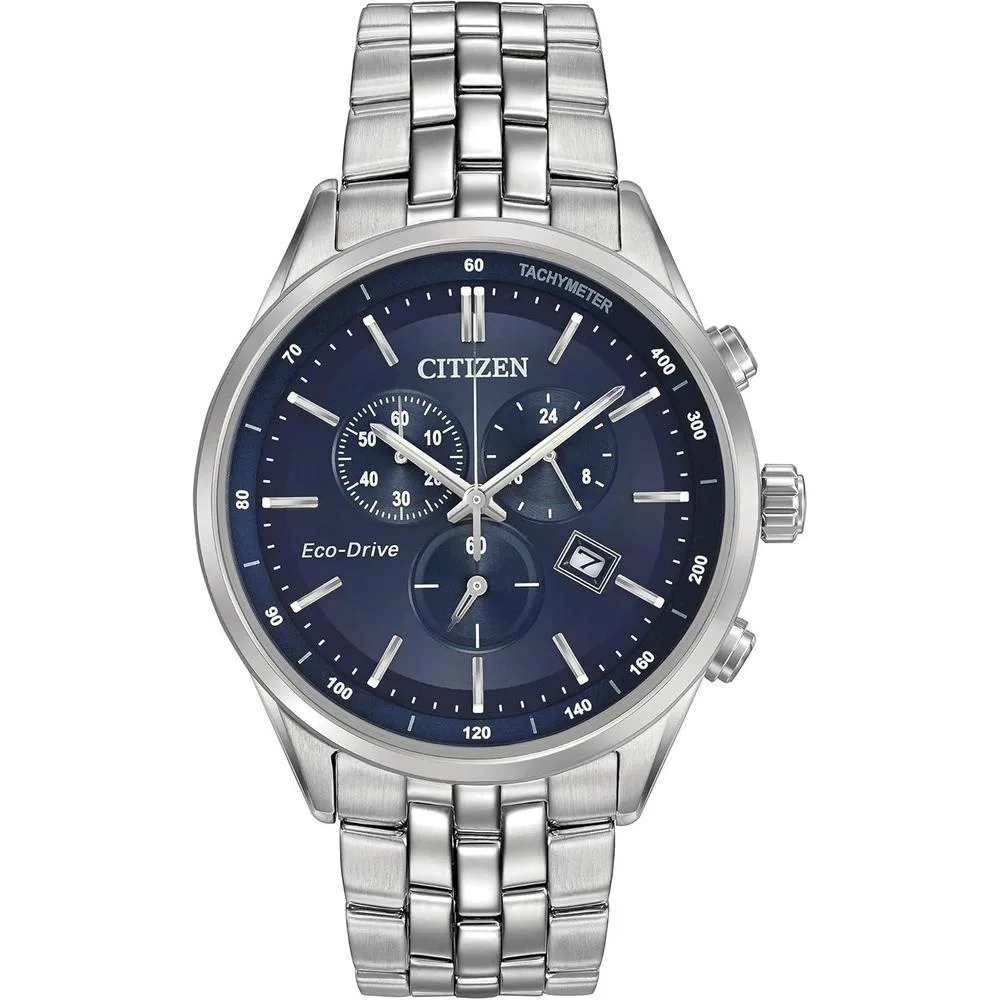 Citizen Men's Classic Corso Eco-Drive Watch, Chronograph, 12/24 Hour Time, Date, Sapphire Crystal
