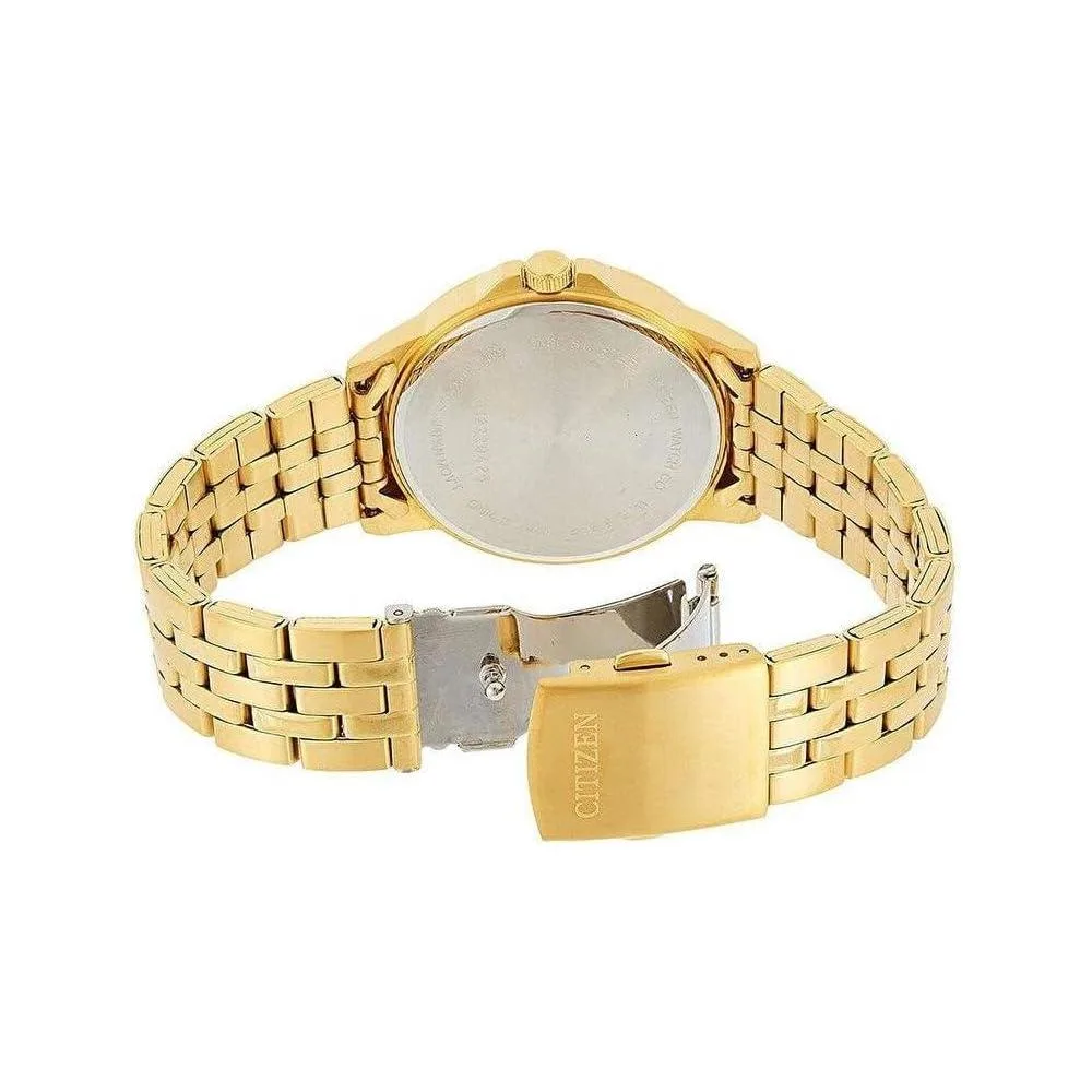 Reloj de pulsera Citizen para hombre con movimiento de cuarzo, esfera texturizada y caja de acero inoxidable