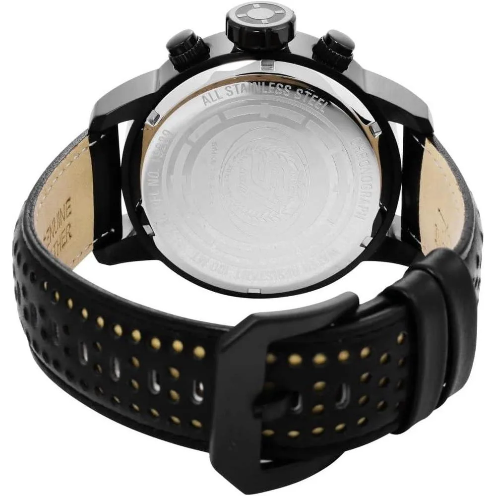 Invicta S1 Rally, reloj de cuarzo para hombre, diseño elegante deportivo en acero inoxidable y cuero