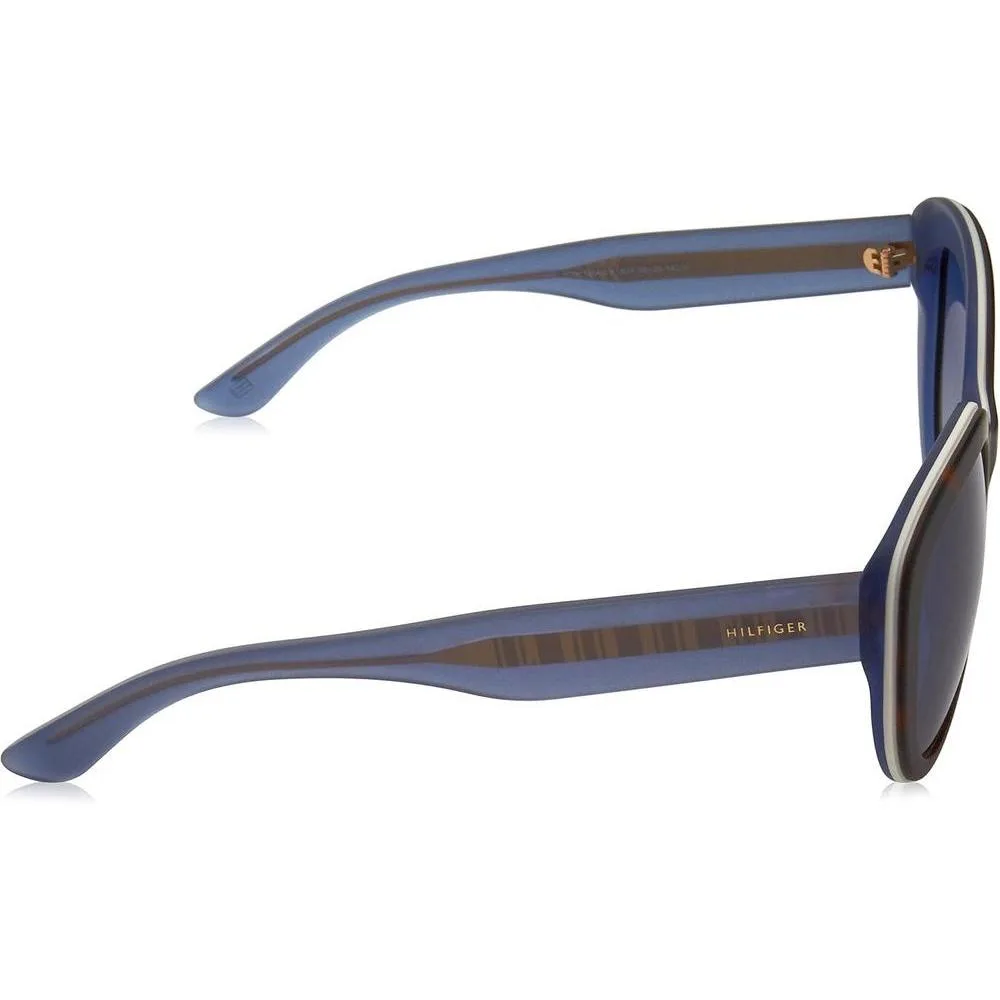 Tommy Hilfiger TH 1354/S K18UY con diseño de marco Havana mate y detalles en blanco, ideales para un look moderno y elegante