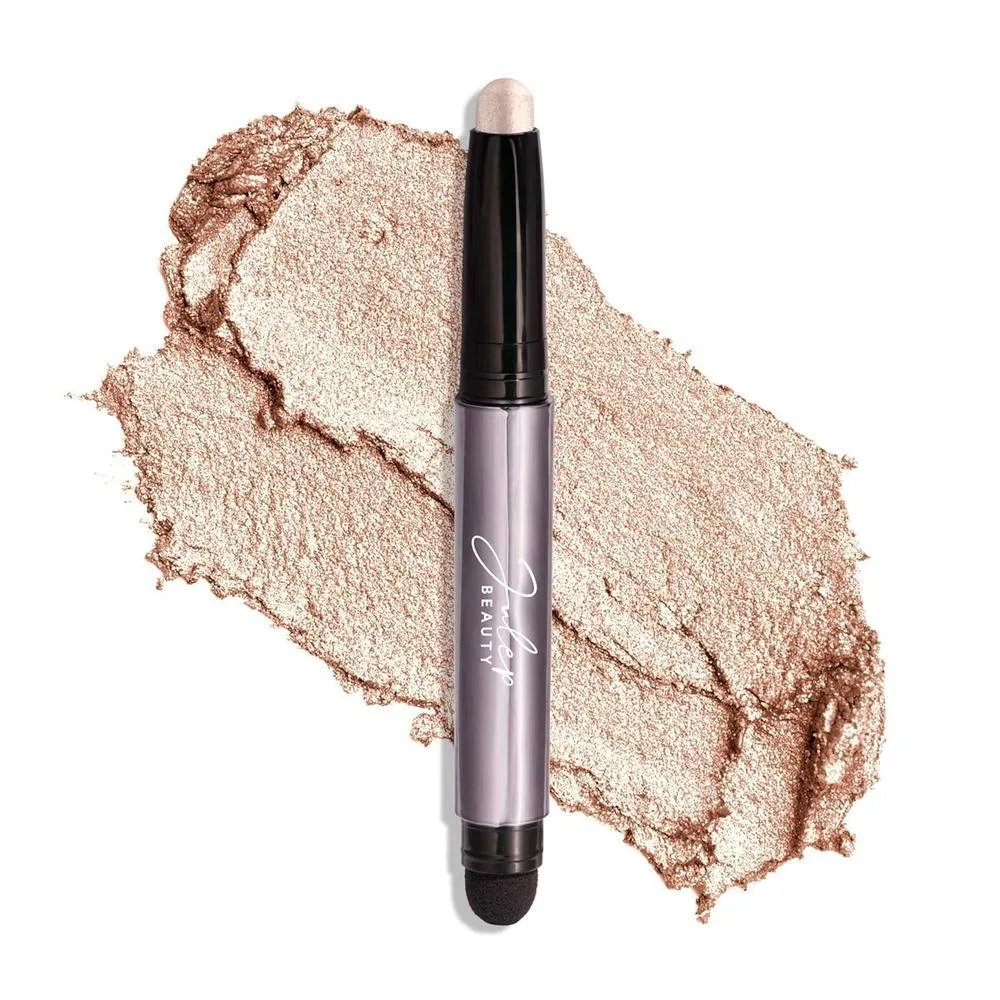 Julep - Sombra de ojos 101 de crema a polvo, impermeable, barra con sombra de ojos – brillo perla – duradera, a prueba de arrugas, sombra de ojos en crema brillante de color dorado claro y beige con