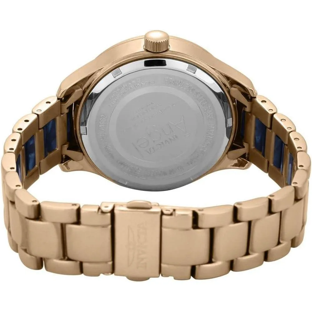 Invicta Reloj de dos tonos con pantalla analógica para mujer con movimiento de cuarzo y resistencia al agua