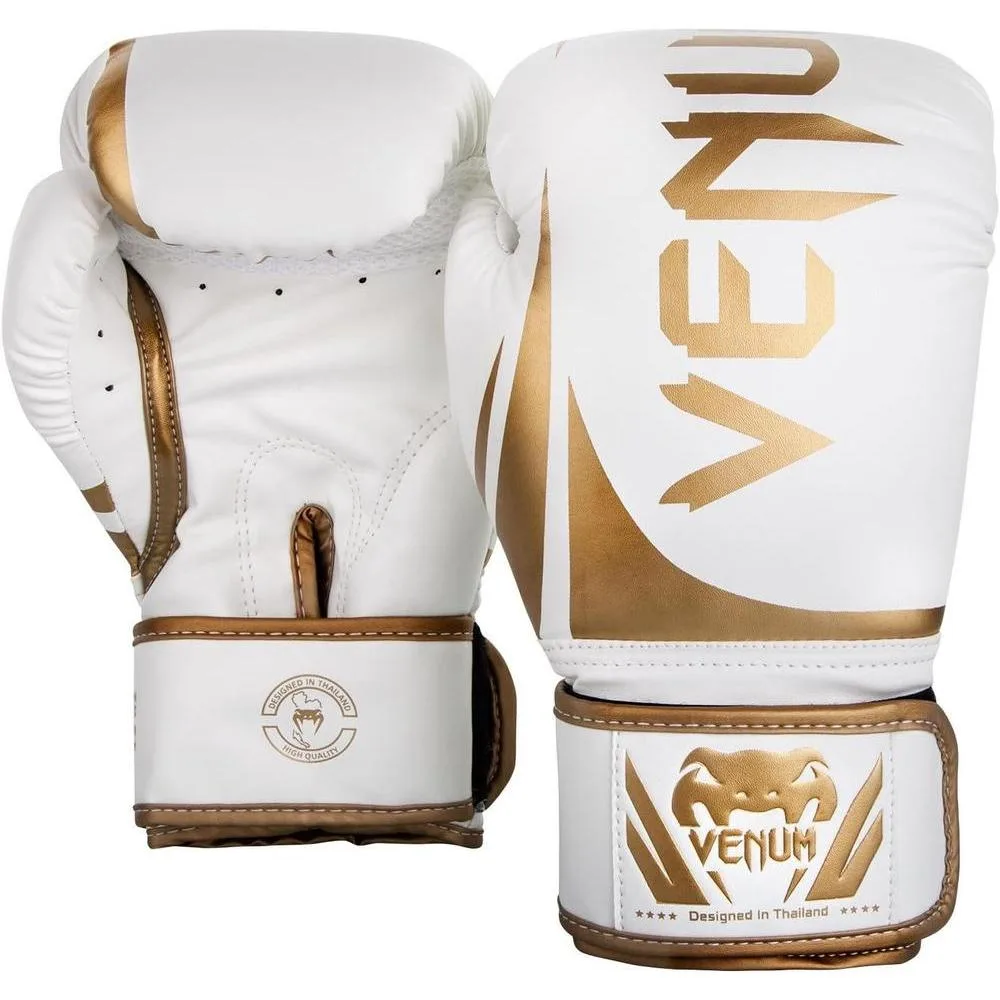Guantes de boxeo Venum Challenger 2.0 Oro diseño profesional y comodidad para todo tipo de entrenamientos