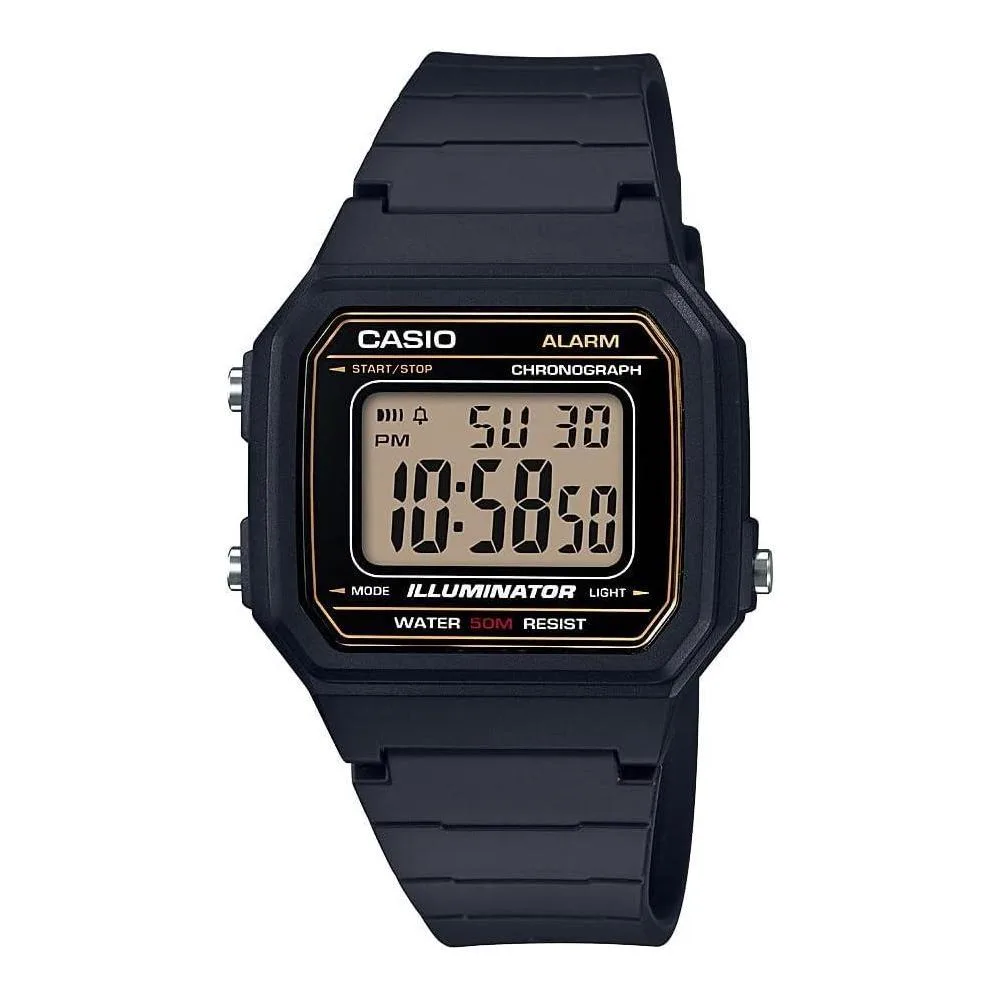 Casio W217H Series | Men’s Digital Watch | 50M WR | 1/100 Second Stopwatch | LED Backlight | Countdown Timer | 100 SEC Chronograph | Daily Alarm | Hourly Time Signal | 7 Year Battery